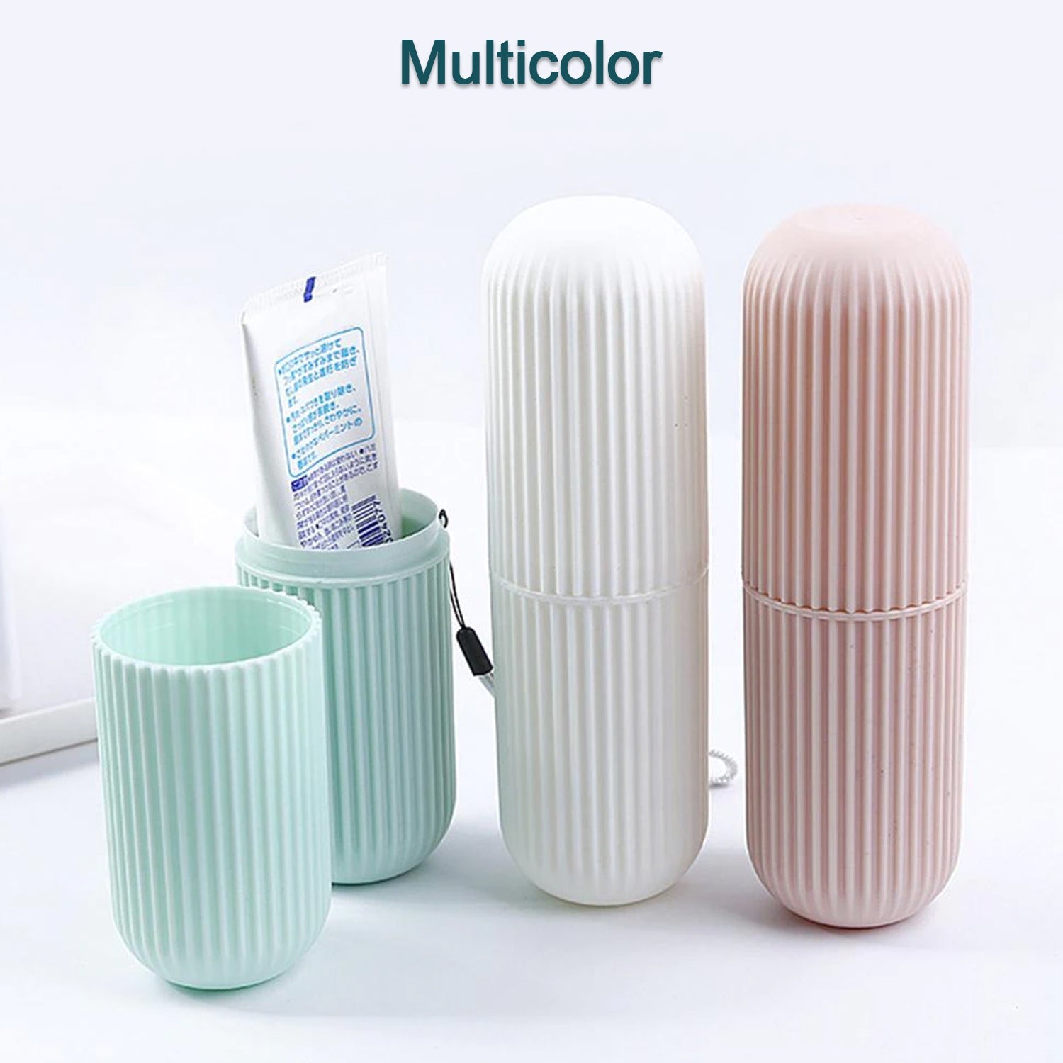 1355A Capsule Shape Travel Toothbrush Toothpaste Case Holder Portable Toothbrush Storage Plastic Toothbrush Holder (Multicolor) DeoDap 1355A Capsule Shape Travel Toothbrush Toothpaste Case Holder Portable Toothbrush Storage Plastic Toothbrush Holder (Multicolor) DeoDap